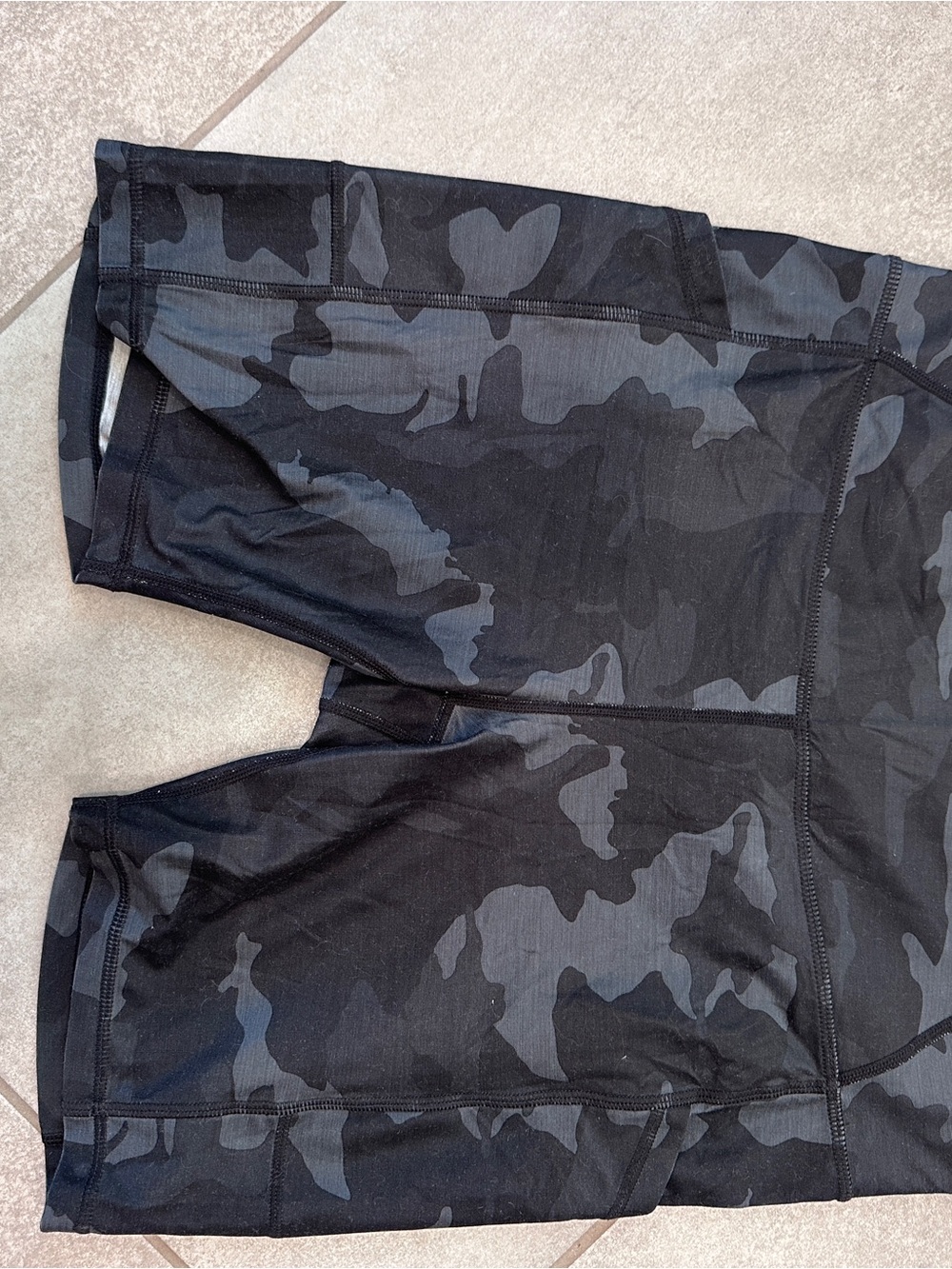 prAna Electa Short II Black Camo Bike Shorts Pockets Women’s L